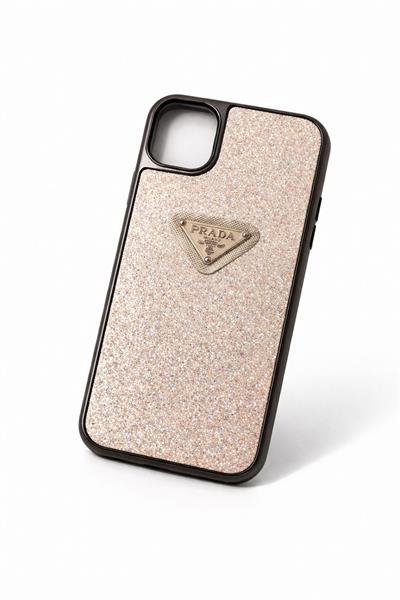 İphone 11 Uyumlu Parlak Taşlı Premium Kılıf Bej