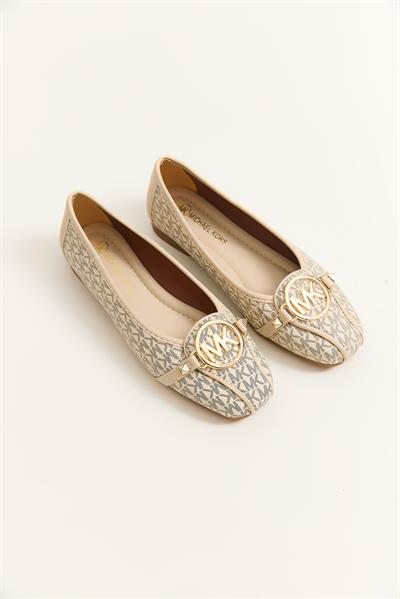 Şık Tasarım  Rahat Taban Kadın Babet Bej