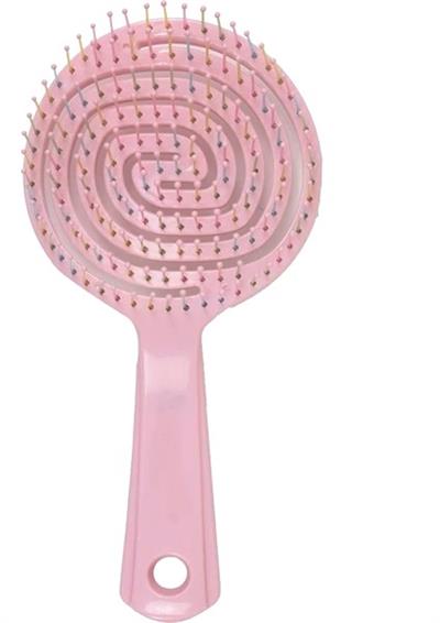 Üç Boyutlu Oval Saç Fırçası Pro-Tarak Pembe