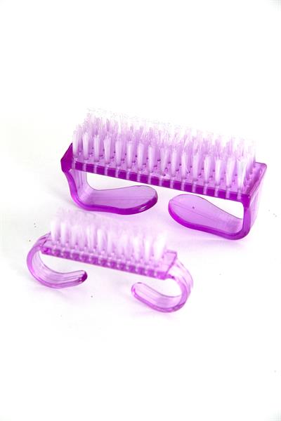  Mini Tırnak Fırçası 2Lİ Mor