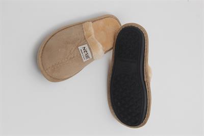 İçi Yünlü Önü Kapalı Ev Terliği Vizon