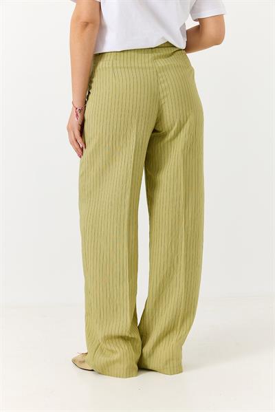 Kadın Rahat Kesim Bol Paça Mevsimlik Pantolon Yeşil