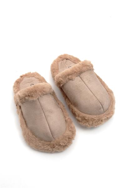 Kadın Rahat Taban Kışlık Vizon Ev Terliği  