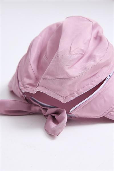 Üstü Çıkarılabilir Önden Siperli Kadın Şapka Pembe