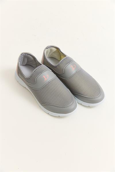 Bağcıksız Model Rahat Taban Ayakkabı Gri