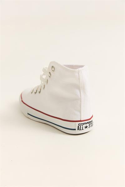 Bağcıklı Bilek Boy Kadın Ayakkabı Beyaz