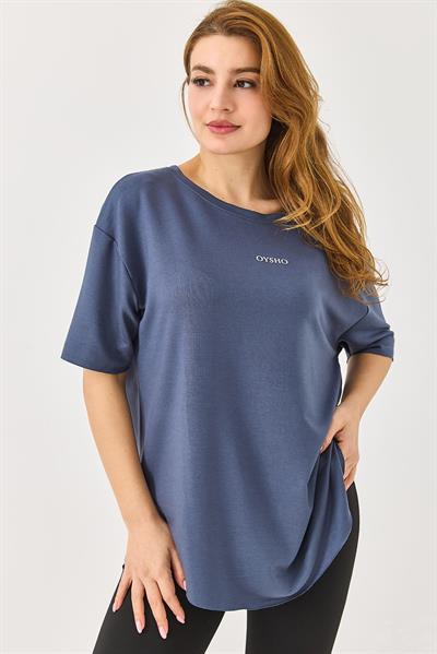 Bisiklet Yaka  Oysho Basic Tshirt Gri