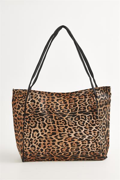 Salaş Model Kadın Omuz Çantası Leopar