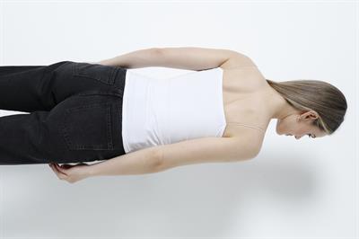 İp Askılı Uzun Crop Bluz Beyaz