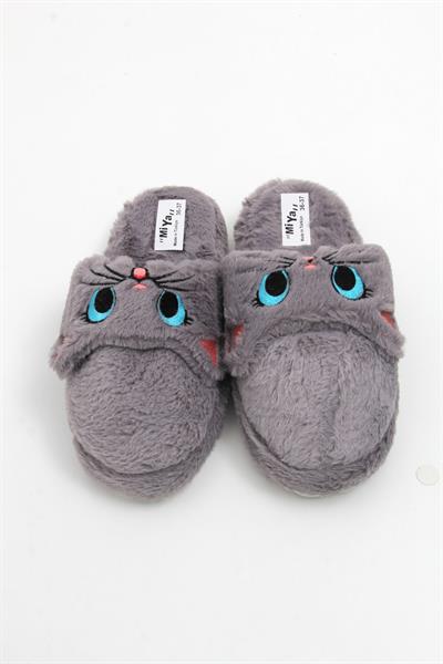 Önü Kapalı Tweety Model Ev Terliği Gri