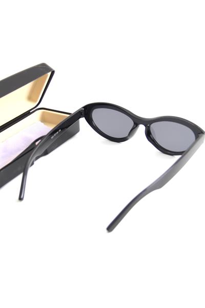 Cat Eye Retro Model Güneş Gözlüğü Siyah