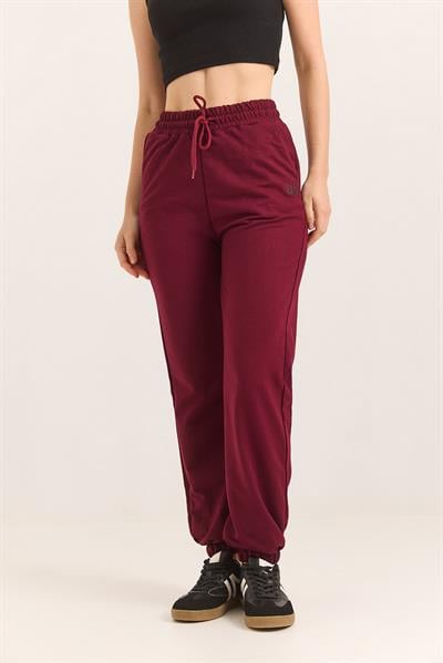 	Alo Baskılı Cepli Beli Lastikli İki İp Bordo