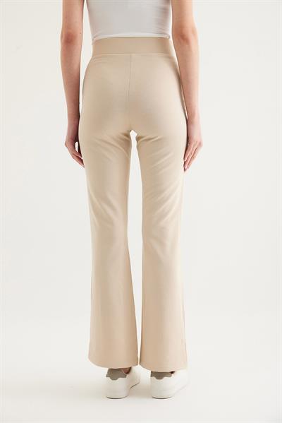 Yüksel Bel Krep Pantolon Bej