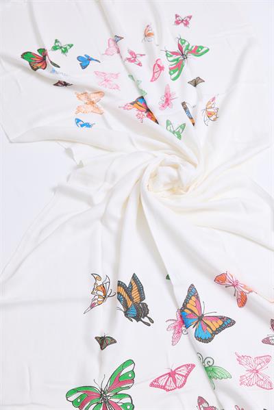 Bamboo Plaj Havlusu Beyaz