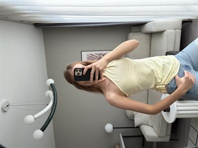 Yanı Aksesuar Detaylı Straplez Ottoman Bluz Sarı