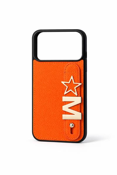  Charmlı ve Harfli Deri Kılıf Turuncu 17 promax  