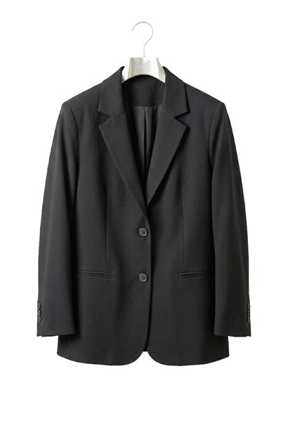 Kadın Oversize Çift Düğmeli Blazer Ceket Siyah