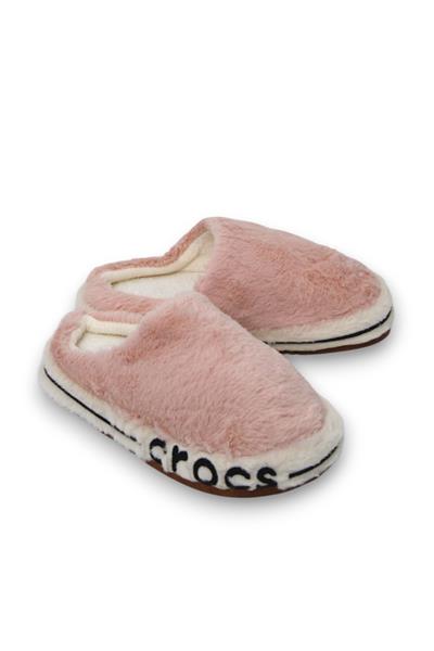 Kadın  İçi Yünlü Önü Kapalı Pembe Ev Terliği