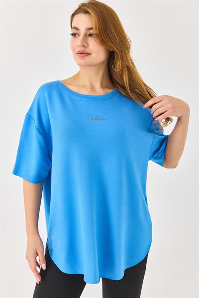 Bisiklet Yaka  Oysho Basic Tshirt Mavi