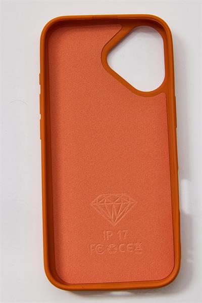 İphone 17 Uyumlu Full Taş Detaylı Swarovski Kılıf Turuncu