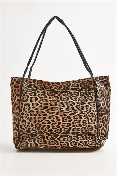 Salaş Model Kadın Omuz Çantası Leopar