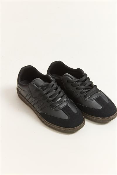 Üç Bant Samba Model Ayakkabı Siyah