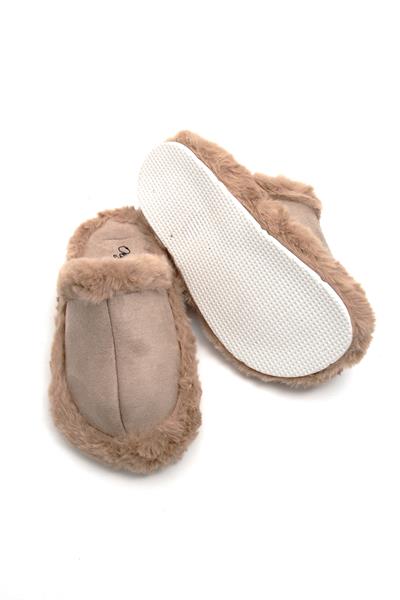 Kadın Rahat Taban Kışlık Vizon Ev Terliği  