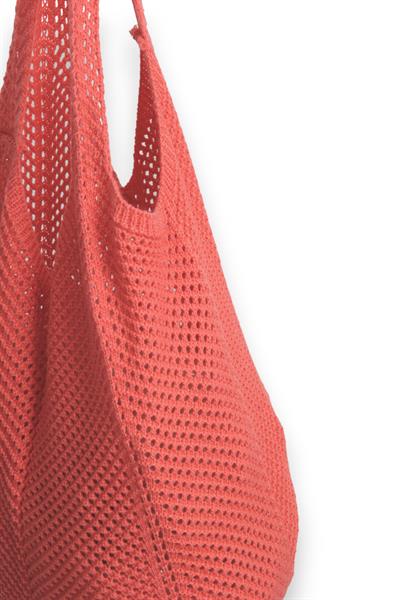 Omuz Askılı Triko Çanta Nar