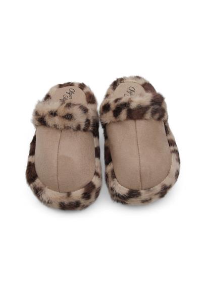 Kadın Rahat Taban Kışlık Gri Ev Terliği  