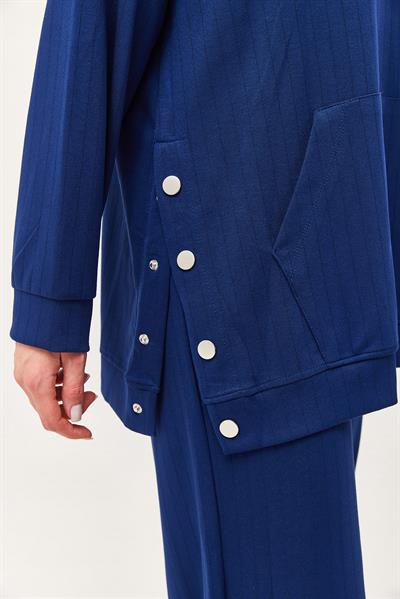 Çıtçıt Detay Kapüşonlu İkili Takım Lacivert