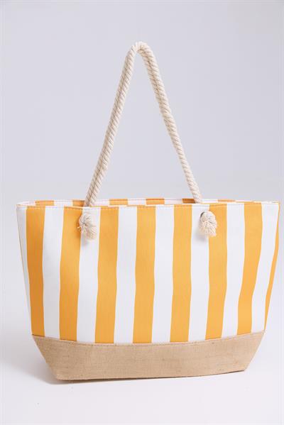 Fermuarlı Kadın Plaj Çantası Turuncu