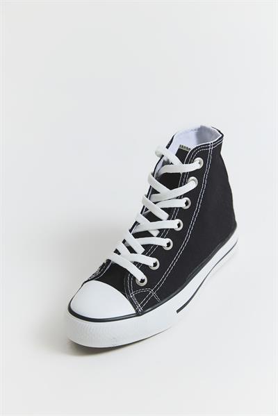 Bağcıklı Bilek Boy Kadın Ayakkabı Siyah