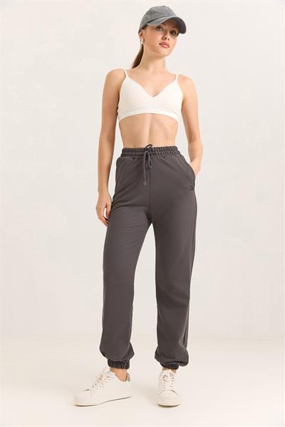 Alo Baskılı Cepli Beli Lastikli İki İp  Füme