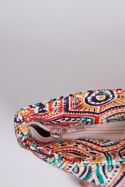 Fermuarlı Kadın Plaj Çantası Yeşil