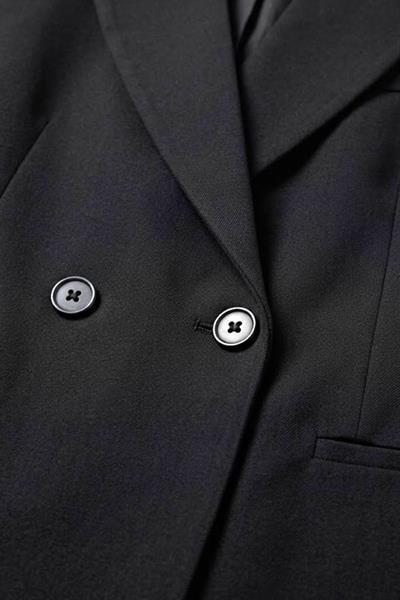 Kadın  Oversize Kruvaze Sıfır Kol Yelek Siyah