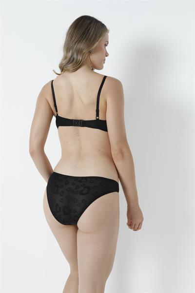 Sütyen Takım Kalpli Boş Siyah