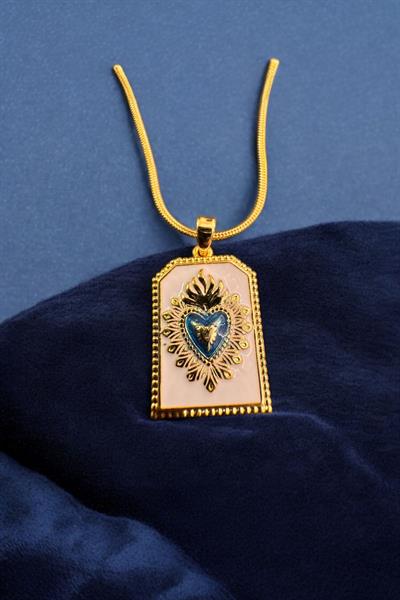 Tarot Kalp Zincir Kolye Gold