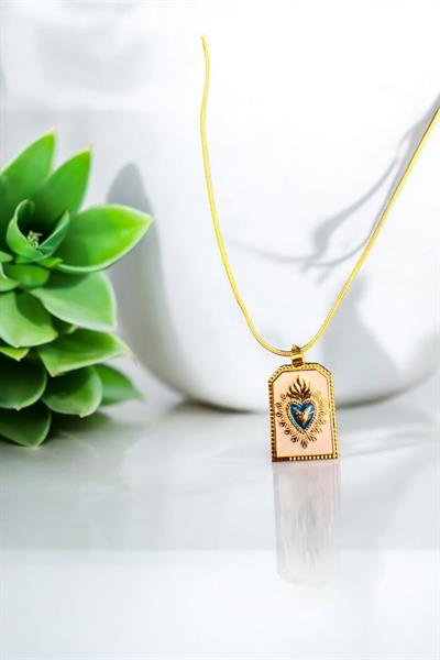 Tarot Kalp Zincir Kolye Gold