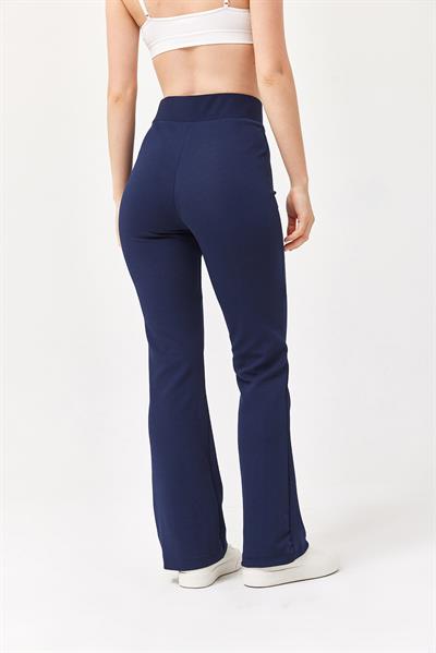 Yüksel Bel Krep Pantolon Lacivert