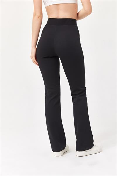 Yüksel Bel Krep Pantolon Siyah