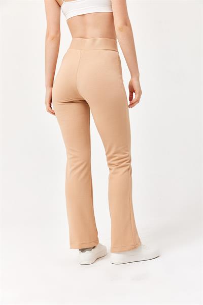 Yüksel Bel Krep Pantolon Vizon