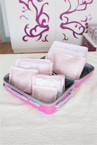 Baby 6 Lı Seyahat Seti Pembe Pembe