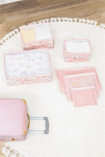 Baby 6 Lı Seyahat Seti Pembe Pembe