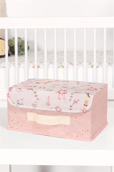 Çok Amaçlı Kapaklı Bebek Çekmece Düzenleyici Mini PEMBE