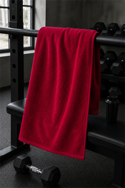 Kırmızı Spor Fitness Antrenman Havlusu 50x90 CM Kırmızı