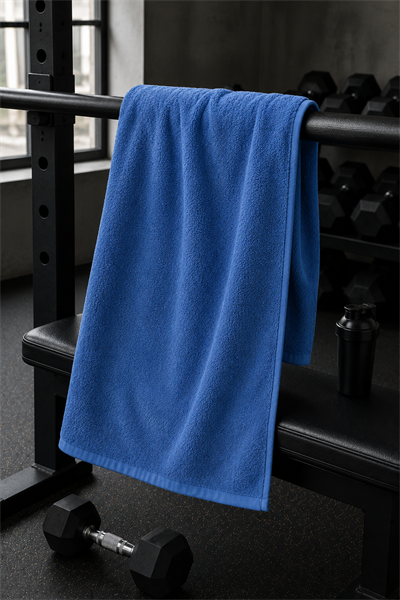Lacivert Spor Fitness Antrenman Havlusu 50x90 CM Lacivert