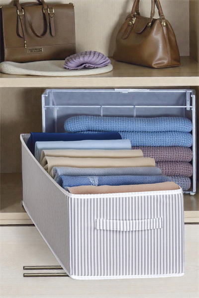 Pantolon Organizer Gri Çizgili Gri Çizgili