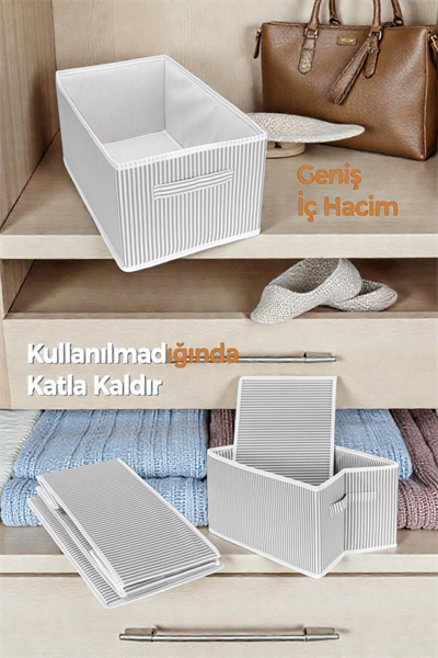 Pantolon Organizer Gri Çizgili Gri Çizgili