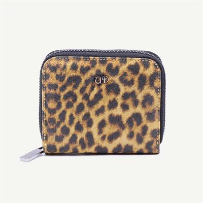 Uderra Kadın Hakiki Deri Sarı Leopar Mini Cüzdan - S1KC0114