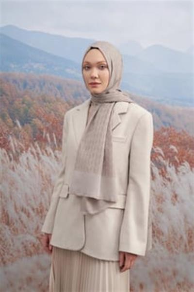 Armanda Cotton Monogram A Desen Şal
